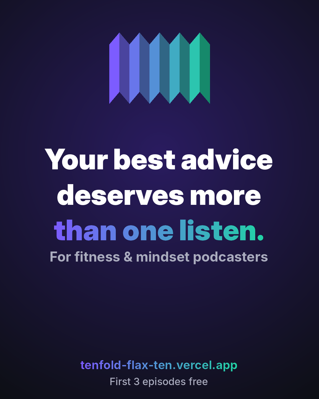 For fitness & mindset podcasters